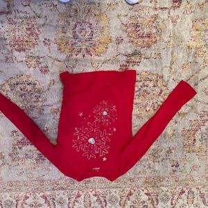 Red Snowflake Long Sleeve